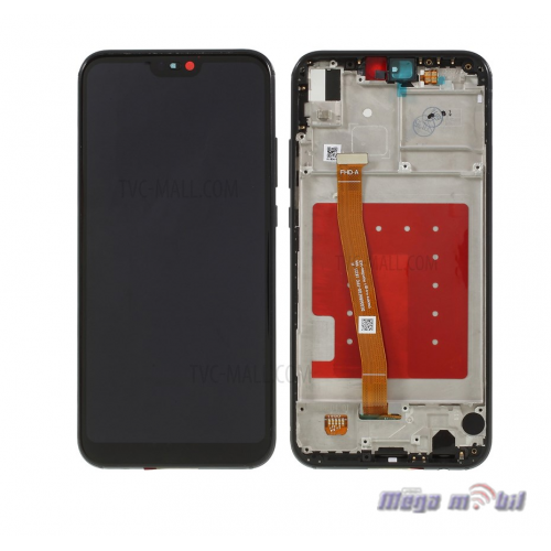 Ekran Huawei P20 lite komplet SO RAMKA full black