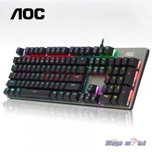 Tastatura za kompjuter AOC GK410 USB Mechanical Aluminium panel