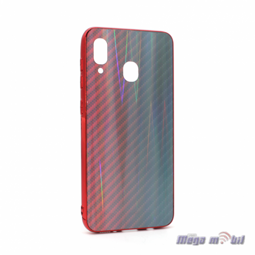 Futrola Samsung A40/ A405F Carbon glass red.