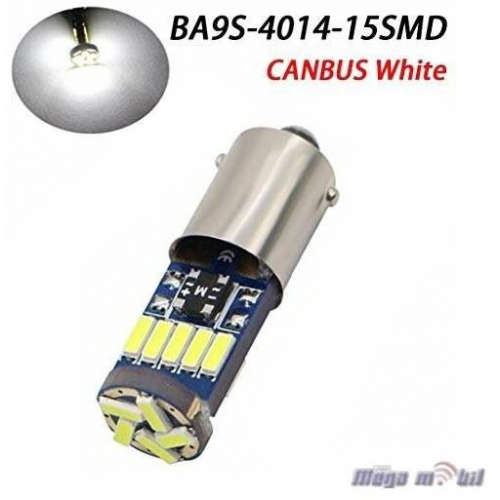 Sijalicka LED BA9S 4014 white CANBUS.