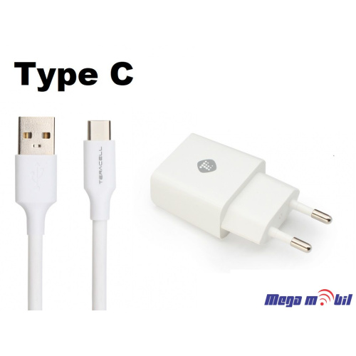 Polnac 220V Type C Teracell Evolution TC-02 1USB 2.1A white