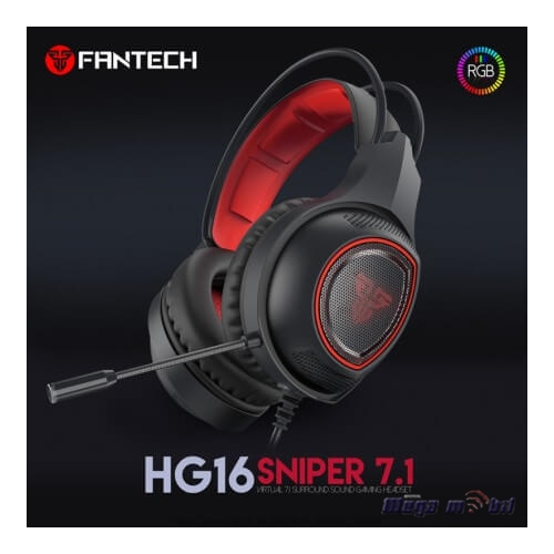 Slusalki Fantech Gaming HG16 Sniper 7.1 black USB