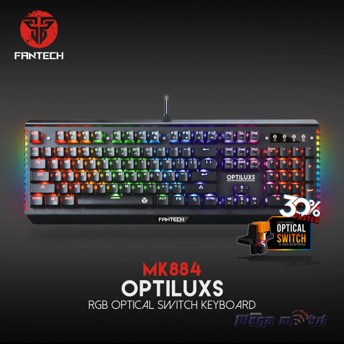 Tastatura Fantech Gaming MK884 RGB Optilux black