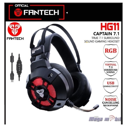 Slusalki Fantech Gaming HG11 black USB