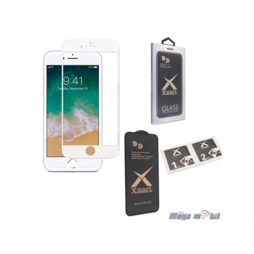 Tempered glass za iPhone 8/ iPhone 7 X Mart 9D white