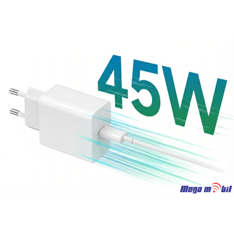 Polnac 220V Samsung 45W PD FAST white 