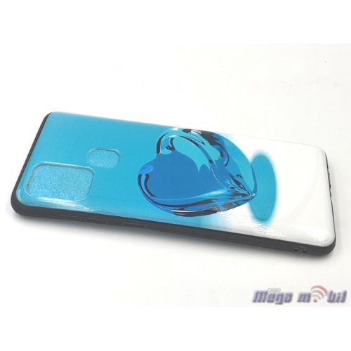 Futrola Huawei Y6p Silicone blue heart