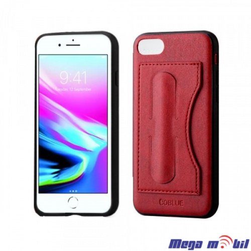 Futrola iPhone 7  coblue pocket red