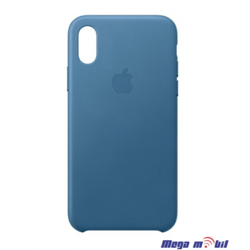 Futrola iPhone X/ iPhone XS Leather Original light blue flip