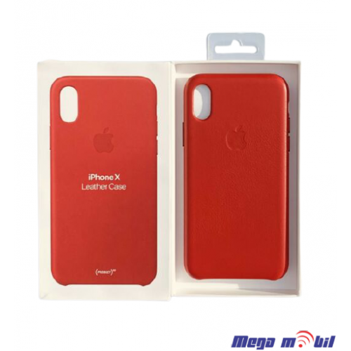 Futrola iPhone X/ iPhone XS Leather Original red flip