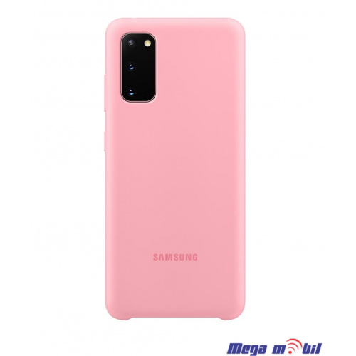 Futrola Samsung S20/ G980F Original Silicone Cover pink EF-PG980TBEGEU