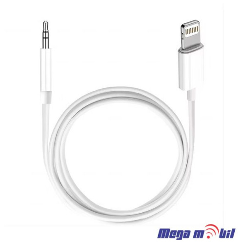 Kabel iPhone Lightning AUX 3.5mm male