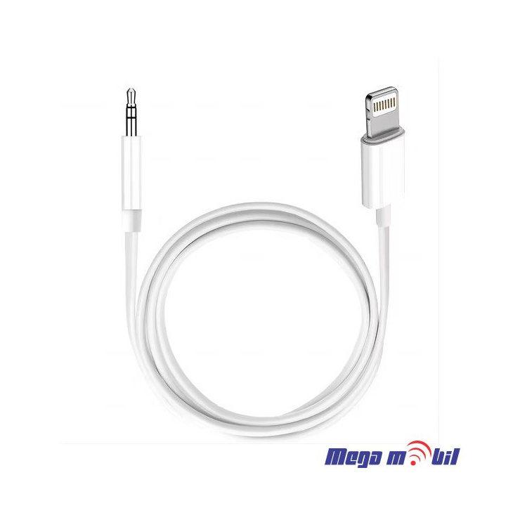Kabel iPhone Lightning AUX 3.5mm male
