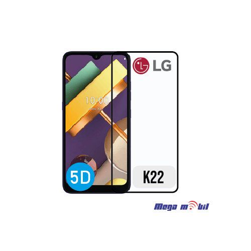 Tempered glass za LG K22 5D black