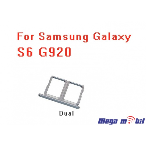 Drzac za Sim Samsung G920/S6 blue Dual SIM