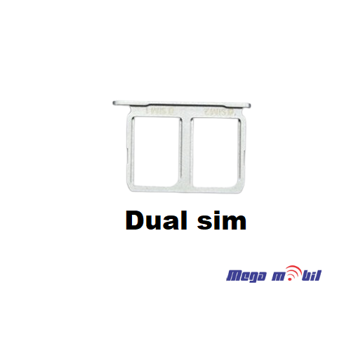 Drzac za Sim Samsung G920/S6 silver Dual SIM