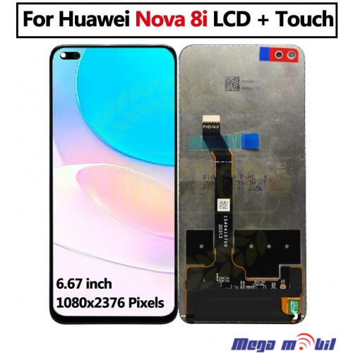 Ekran Huawei Nova 8i/ Honor 50 Lite komplet black