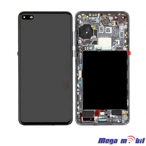 Ekran Huawei P40 komplet SO RAMKA black 