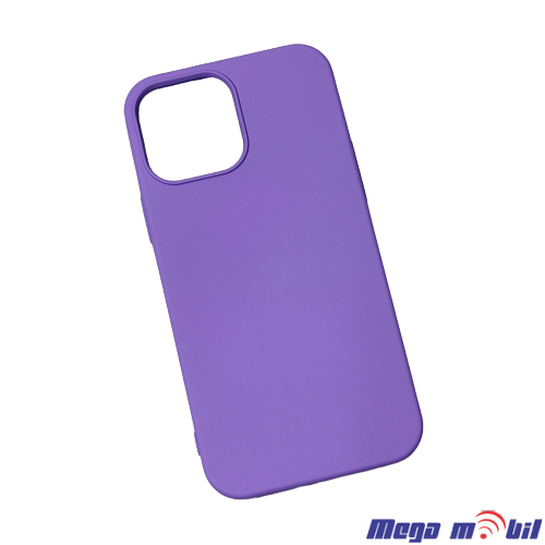 Futrola iPhone 13 Pro Max Silicon Color purple.