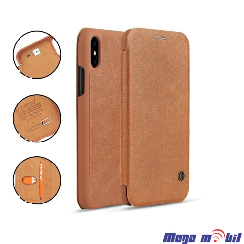 Futrola iPhone X  G Case Flip Brown