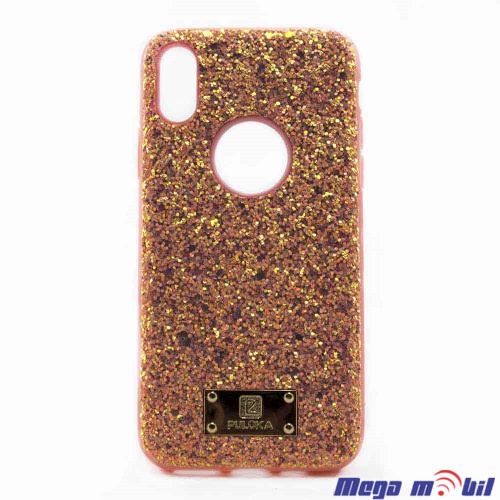 Futrola iPhone X / XS Puloka Fashion gold