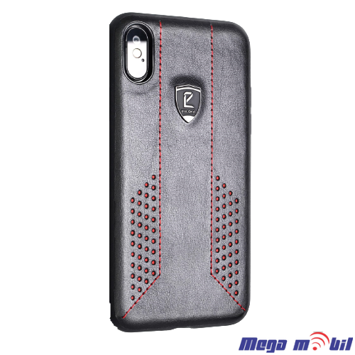 Futrola iPhone X /XS  Puloka leather black  tip 3