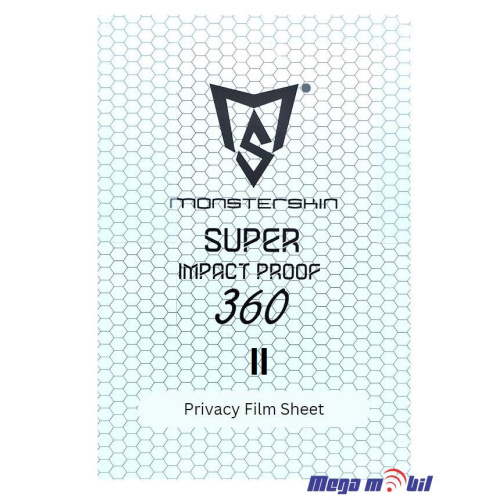 Hidrogel screen protector Monsterskin 360 II Flat Phone Privacy