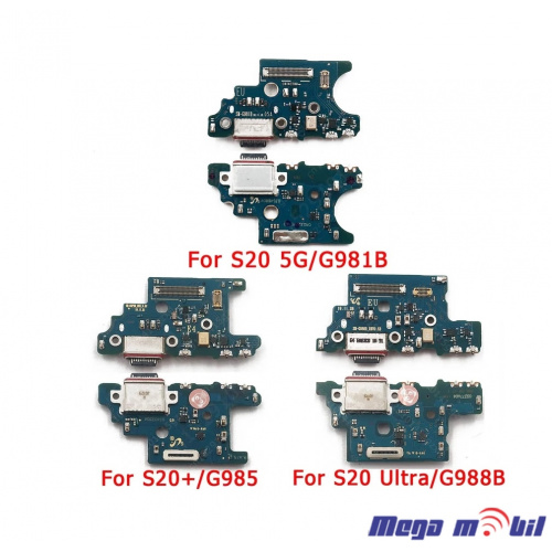 Konektor za polnenje Samsung G980/ S20 komplet plocka