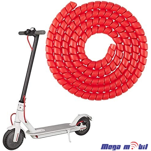 Spiralna stega za kabli 1m RED