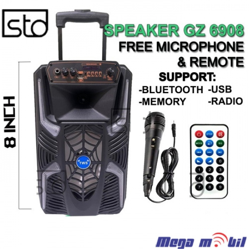 Zvucnik Bluetooth GZ-6908 Karaoke