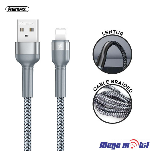 Data Kabel iPhone REMAX Jany RC-124i silver