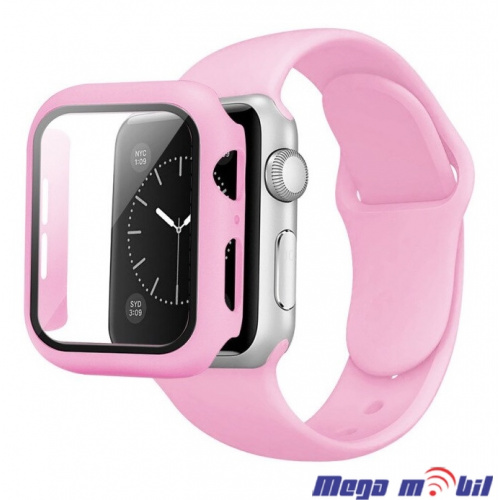 Remce za Smart Watch Apple so Full 360 Protection 44mm pink.
