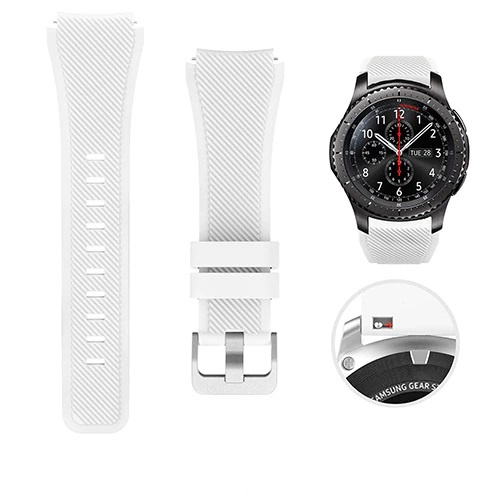 Remce za Smart Watch Uni Silicon Gear 22mm white