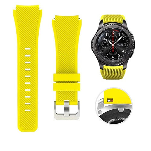 Remce za Smart Watch Uni Silicon Gear 22mm yellow