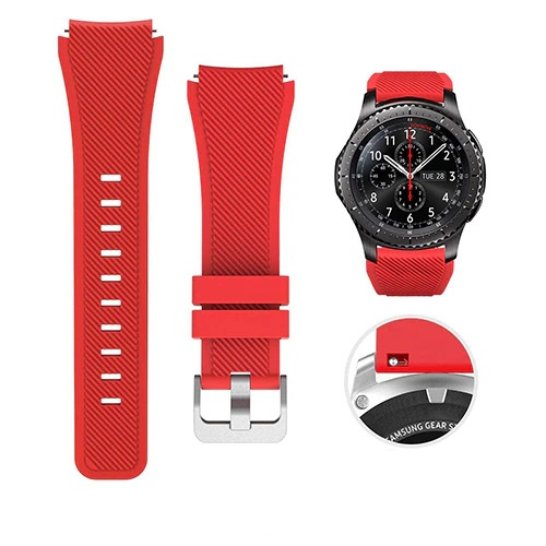 Remce za Smart Watch Uni Silicon Gear 22mm red