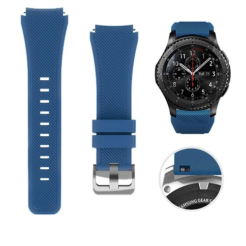 Remce za Smart Watch Uni Silicon Gear 22mm dark blue