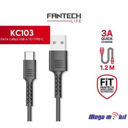 Data Kabel Type C Fantech KC103 3A 1.2m