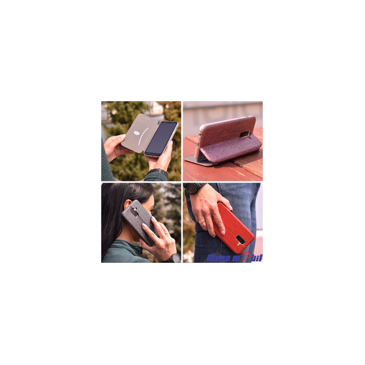 Futrola Huawei P30 Flip Crystal pink