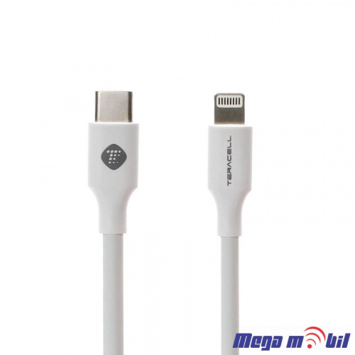 Data Kabel iPhone PD Teracell Plus 3A 1m FAST white
