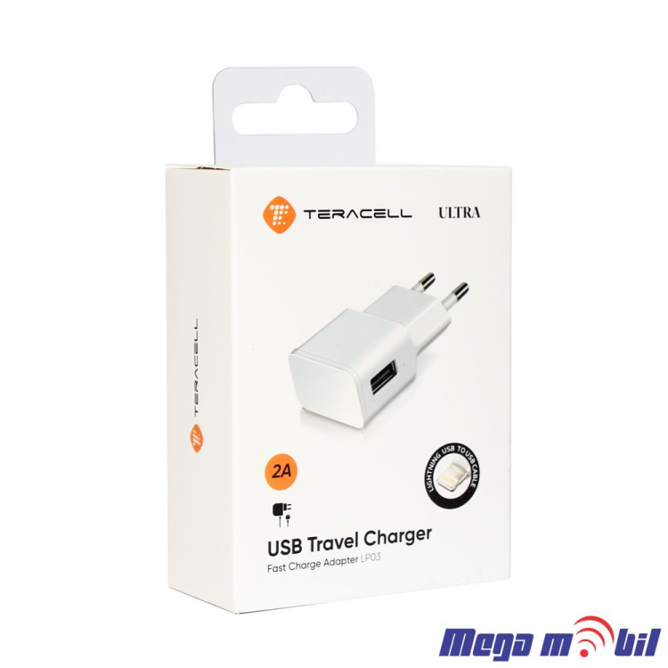 Polnac 220V iPhone Teracell Ultra LP03 2A 1USB