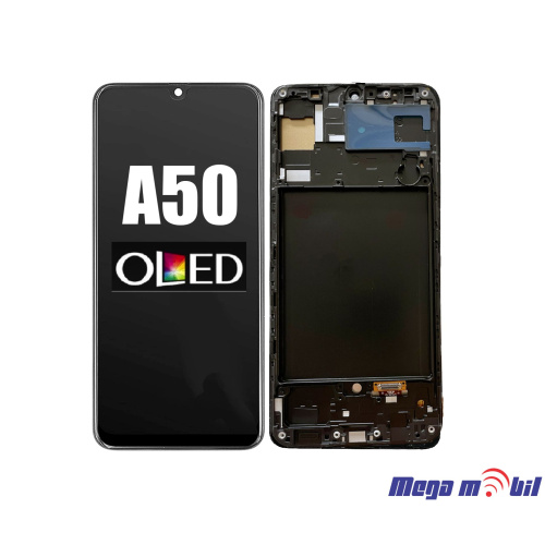 Ekran Samsung A505F/ A50/ A507F/ A50S/ A305F/ A30 Black OLED so Ramka