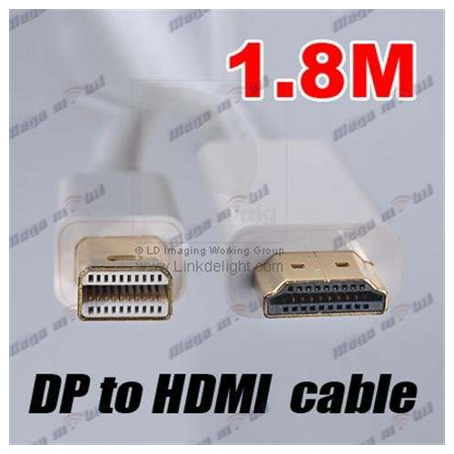 Kabel Mini DP male/HDMI male 1.8m.