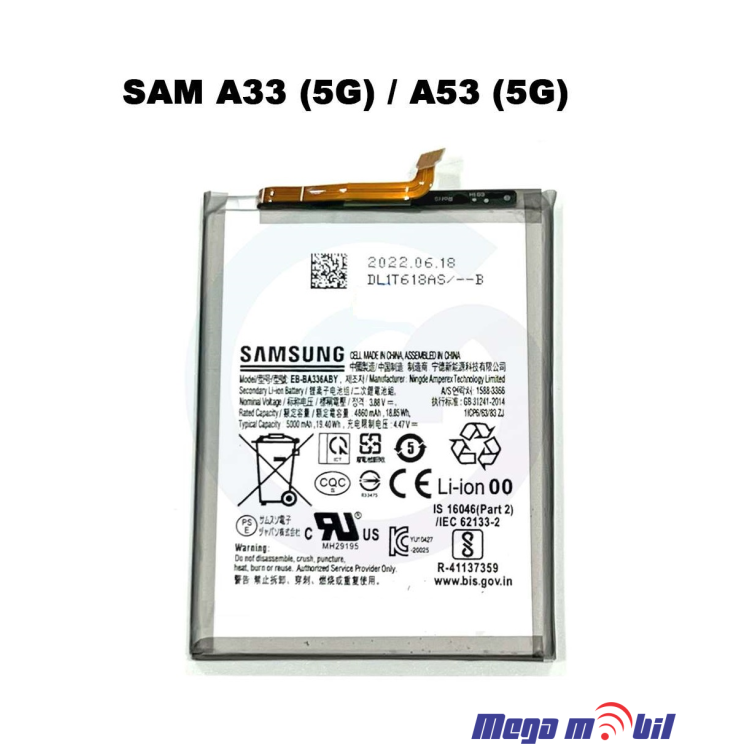 Baterija Samsung A33 5G/ A336B  /A53 /A356B FULL ORG SH