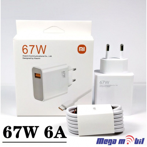 Polnac 220V Xiaomi 67W Fast Charger so kabel