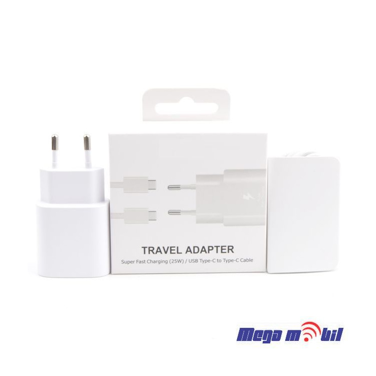 Polnac 220V Samsung 25W PD Fast white so kabel