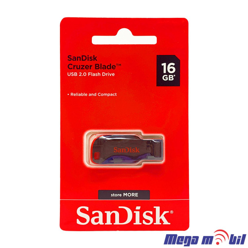 USB Flash Stick 16GB SanDisk class 10 Cruzer Blade
