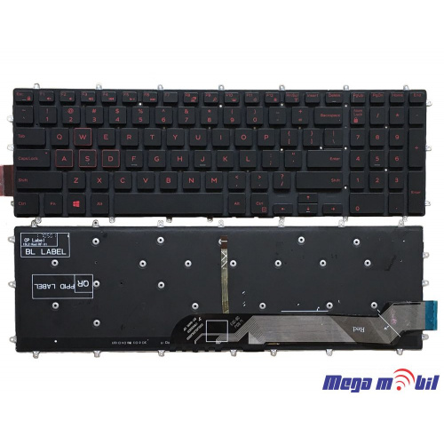 Tastatura za laptop Dell Inspirion 5567/ 7566/ 7567 with backlight red