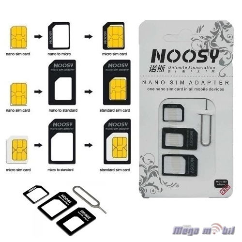 Nano + Micro SIM adapter (3 in 1 Plastic)