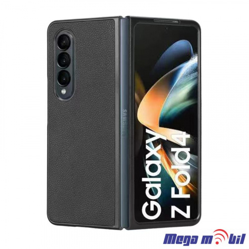 Futrola Samsung Galaxy Z Fold 4 Leather black (predna i zadna)