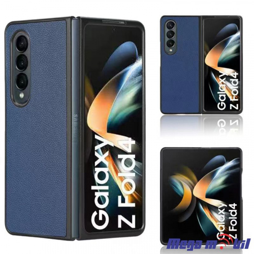 Futrola Samsung Galaxy Z Fold 4 Leather blue (predna i zadna)